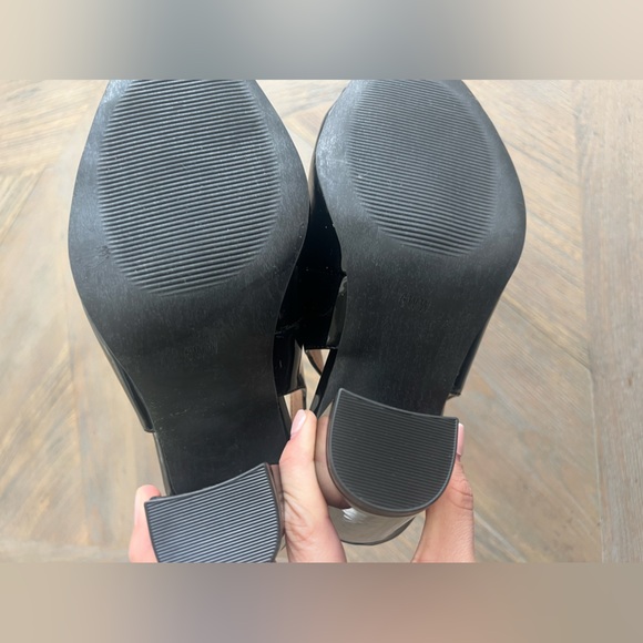 Torrid Black Patent Leather Slingback Square-Toed Block Heel NWT - Picture 6 of 8